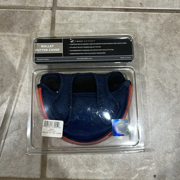 Set of three UVA Nylon Golf Club Headcovers and Mallet Putter Cover - Picture 4 of 5